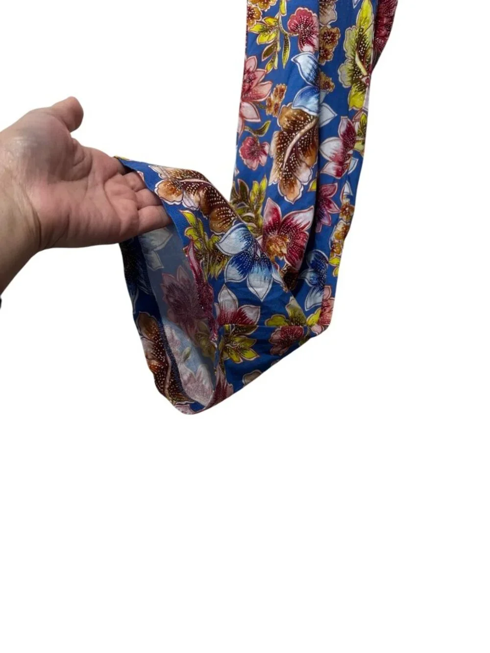 Johnny Was The Raglan Floral Pajamas Set Womens Small Top and flare Pants Cozy - Picture 11 of 16
